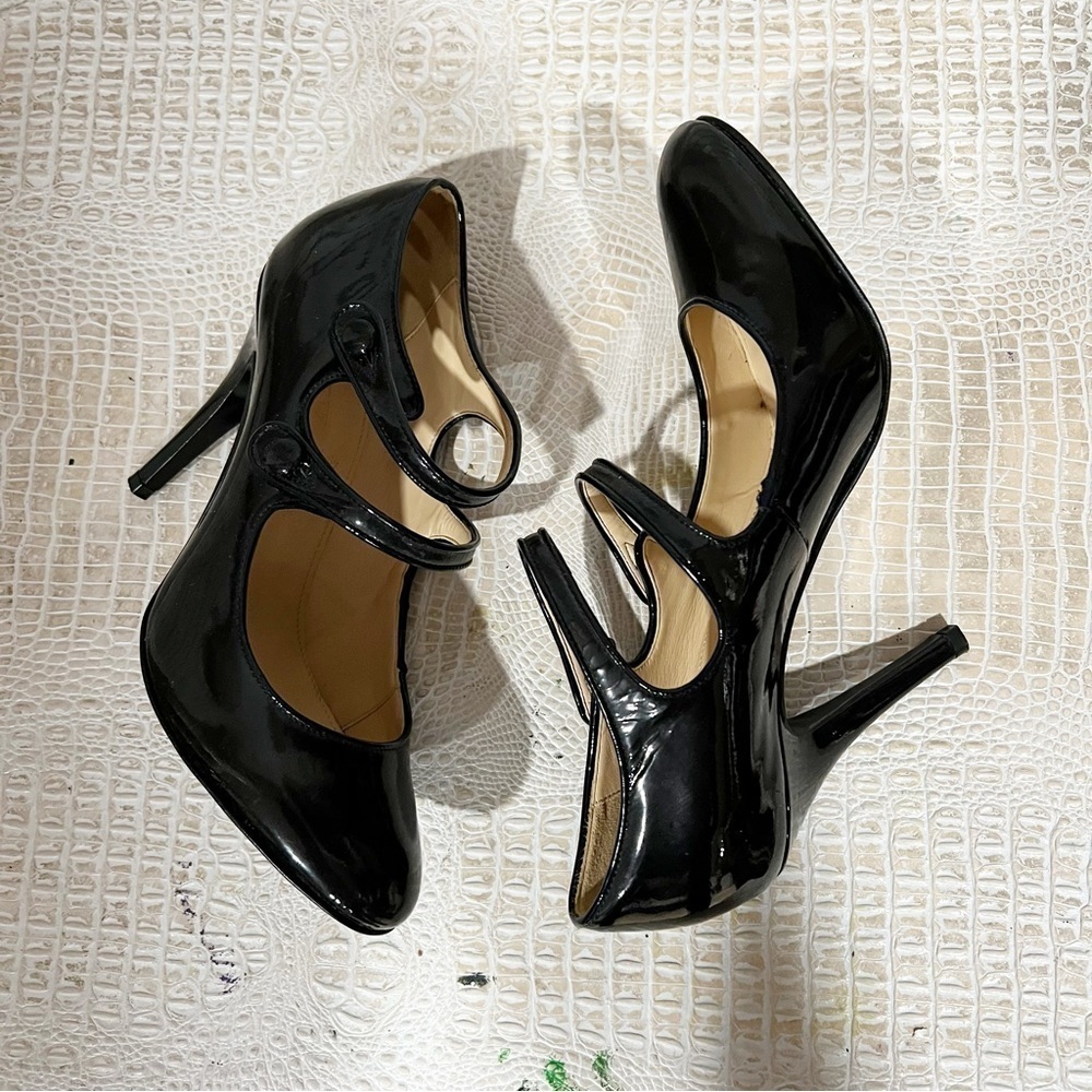 J.Crew Women’s Dark Navy Mona Patent Mary Jane‎ Pumps